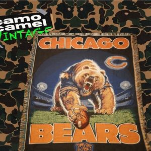 Chicago Bears Throw Blanket (Crazyyy)